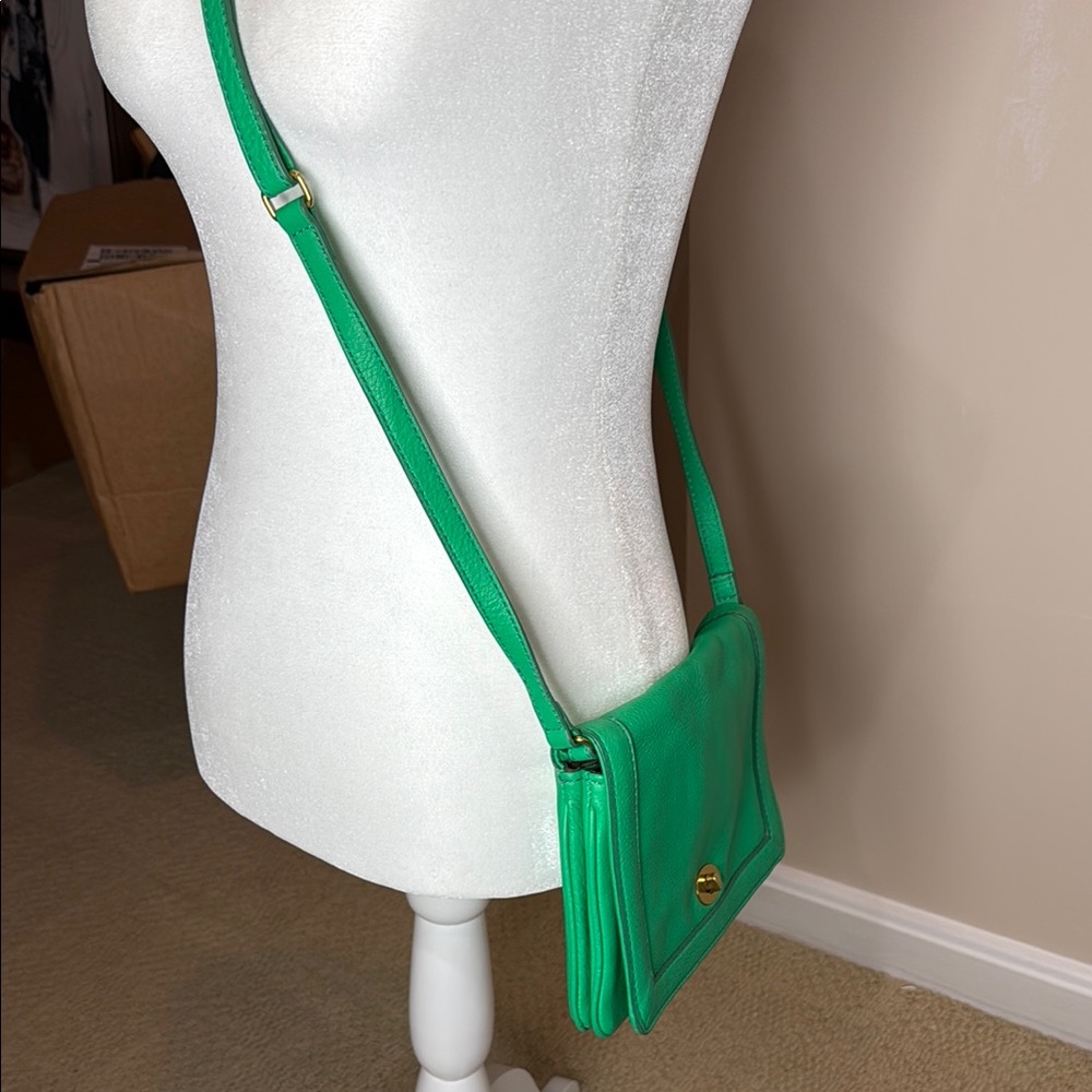 J. Crew Vibrant Green Crossbody Bag